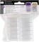 The Beadsmith Personality Case – 2 Clear Square Stacker Jar Set – Each Stack Measures 1.25 x 2.3 inches - Total 10 Jars and 2 lids, for Storage of Small Items, Crafts, Jewelry, Hardware